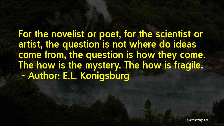 Artists Quotes By E.L. Konigsburg