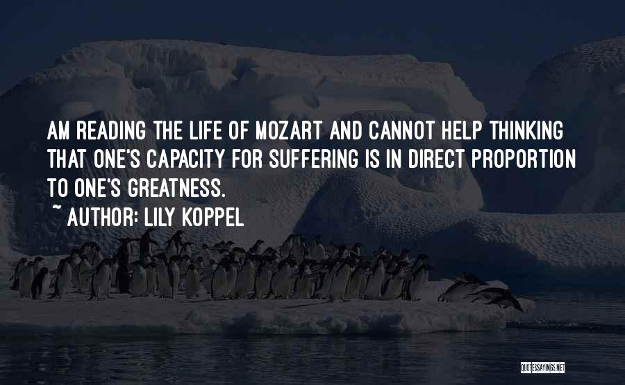 Artists Suffering Quotes By Lily Koppel