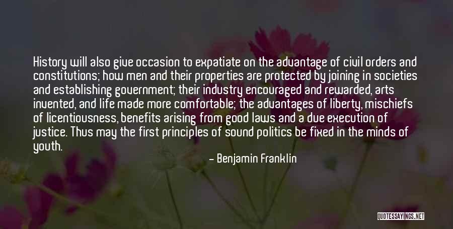 Arts And Politics Quotes By Benjamin Franklin