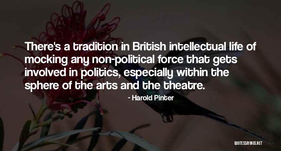 Arts And Politics Quotes By Harold Pinter