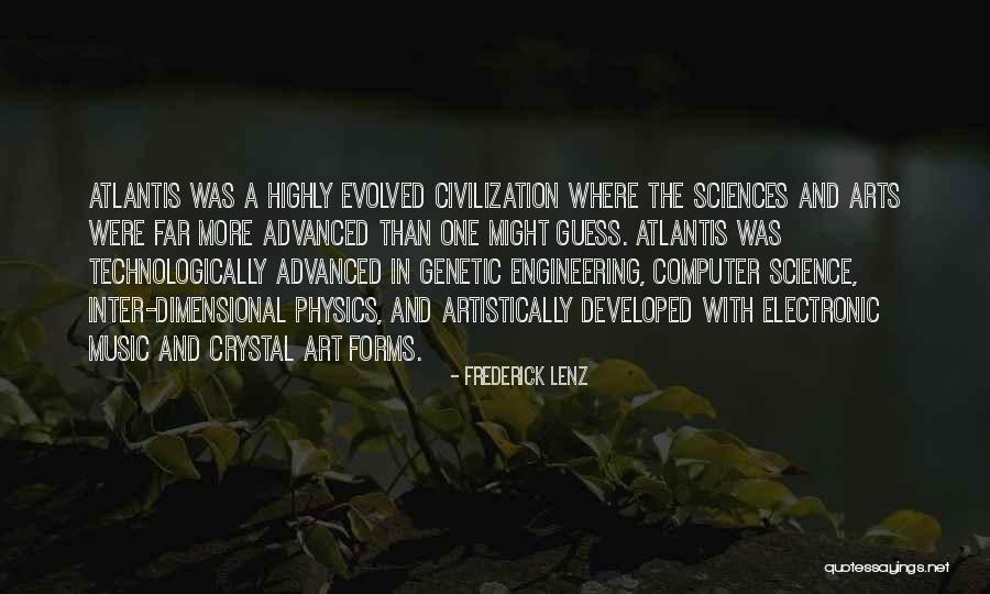 Arts And Science Quotes By Frederick Lenz