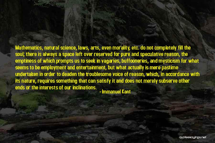 Arts And Science Quotes By Immanuel Kant