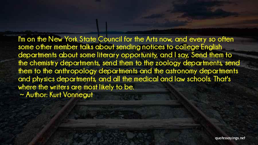 Arts Council Quotes By Kurt Vonnegut