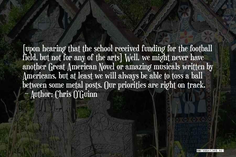 Arts Funding Quotes By Chris O'Guinn
