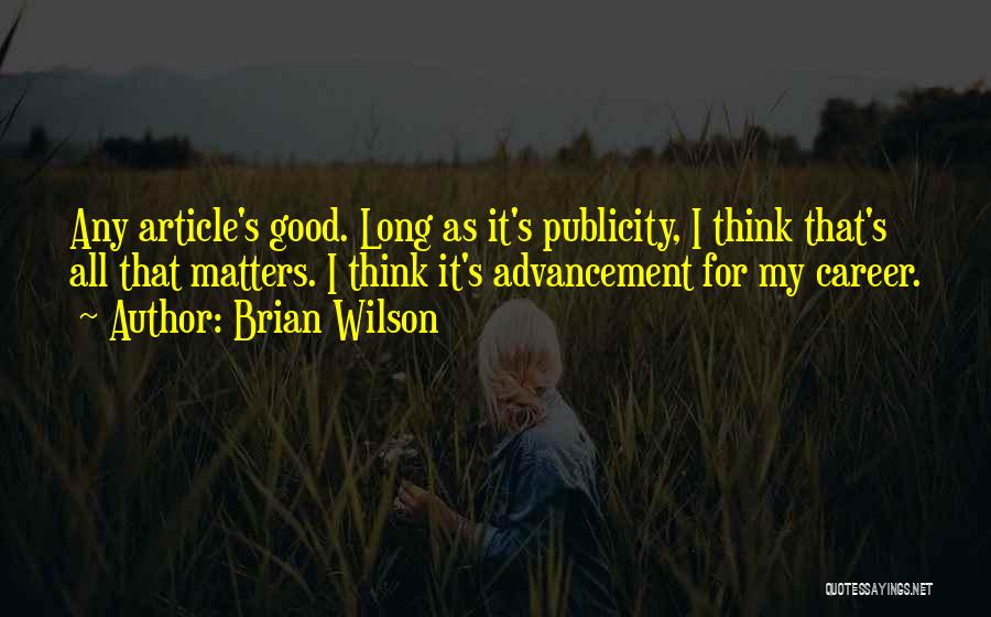 As Long As It Matters Quotes By Brian Wilson