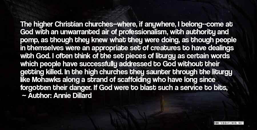 As Long As You Believe Quotes By Annie Dillard