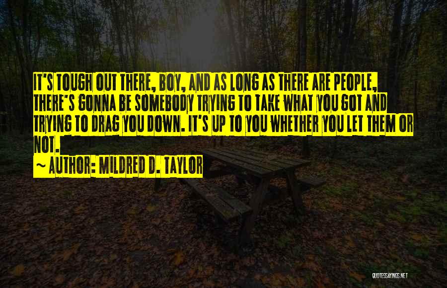 As Long As You Quotes By Mildred D. Taylor