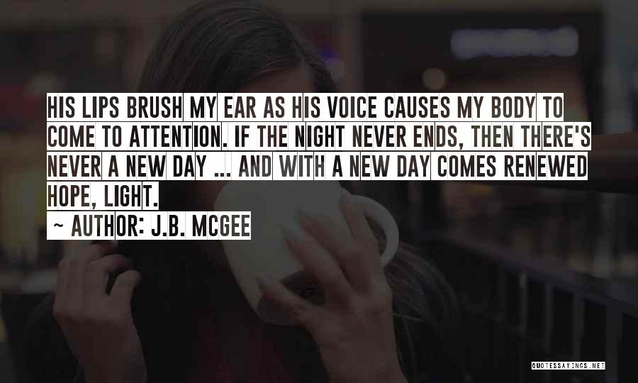 As The Day Ends Quotes By J.B. McGee