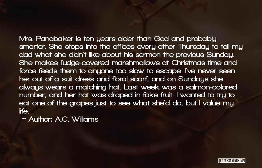 As You Get Older Christmas Quotes By A.C. Williams