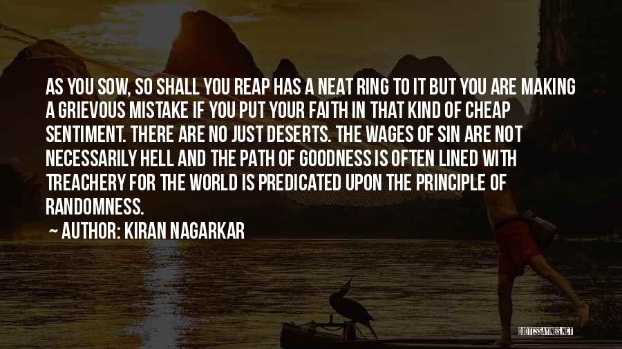 As You Sow Quotes By Kiran Nagarkar