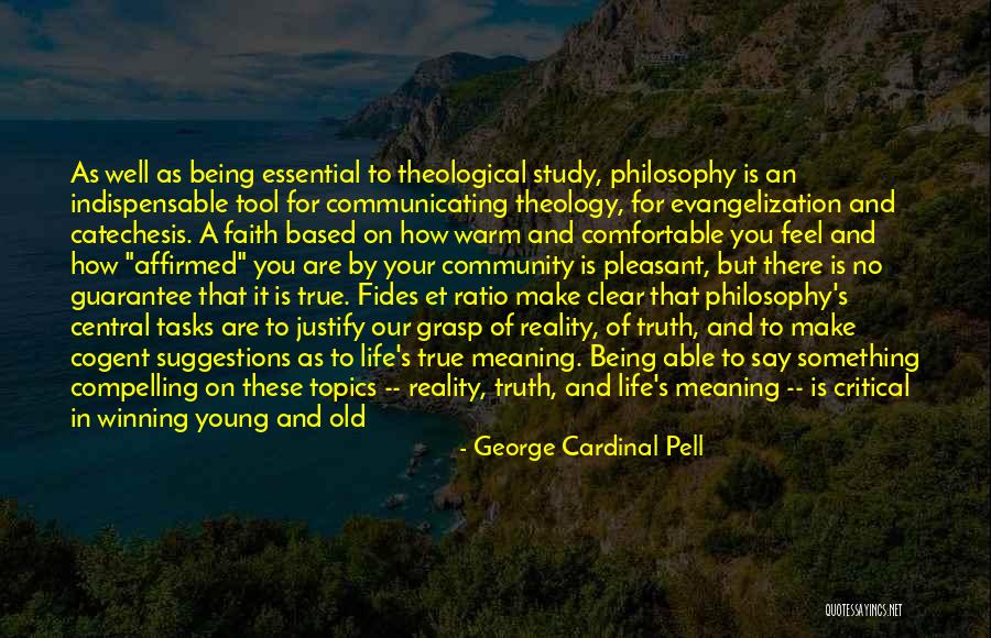 As Your Tool In Life Quotes By George Cardinal Pell As Your Tool In Life Quotes By George Cardinal Pell