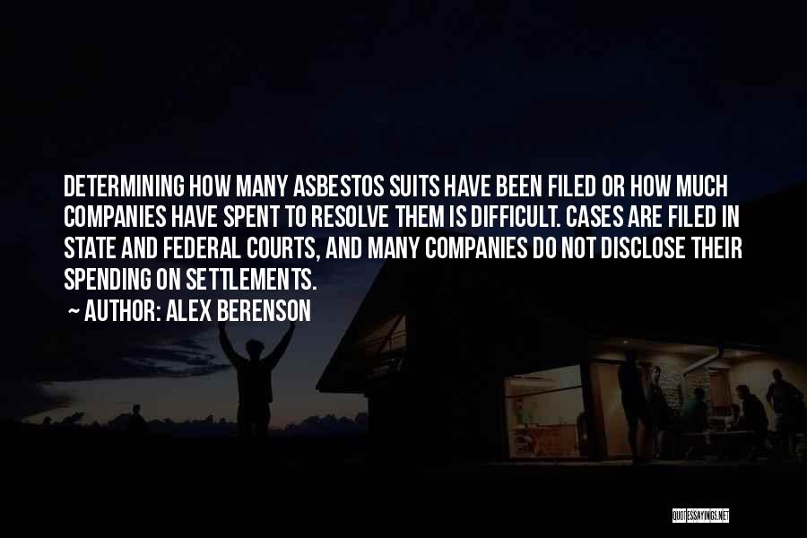 Asbestos Quotes By Alex Berenson