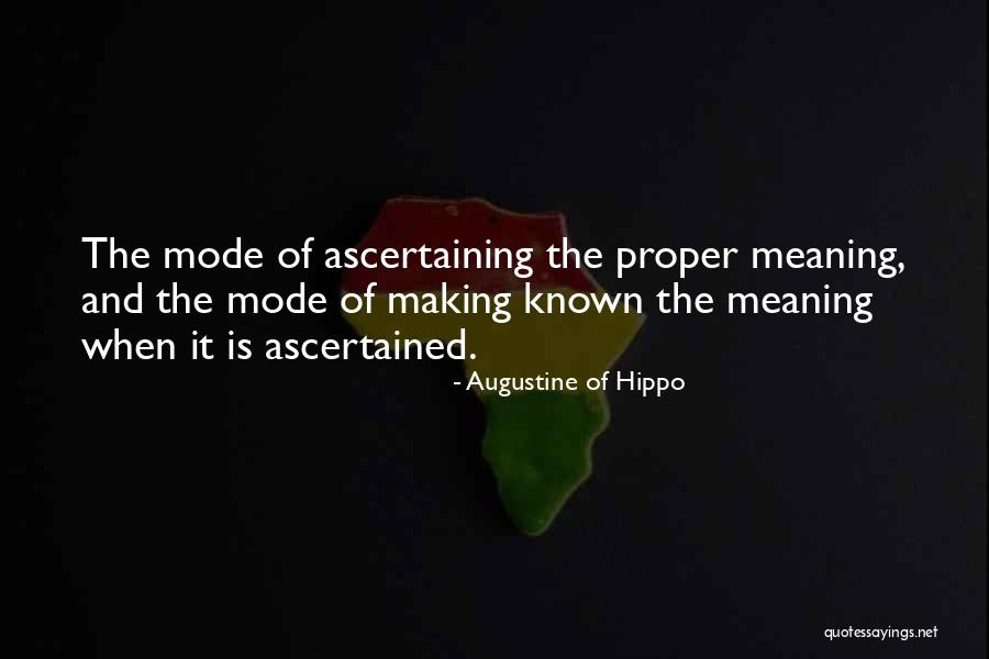 Ascertained Quotes By Augustine Of Hippo Ascertained Quotes By Augustine Of Hippo