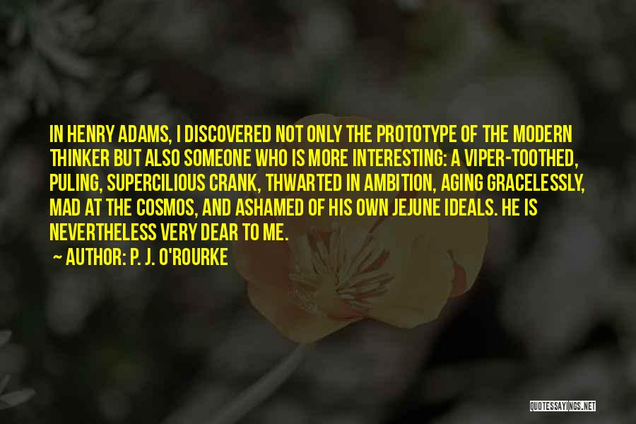 Ashamed Of Someone Quotes By P. J. O'Rourke