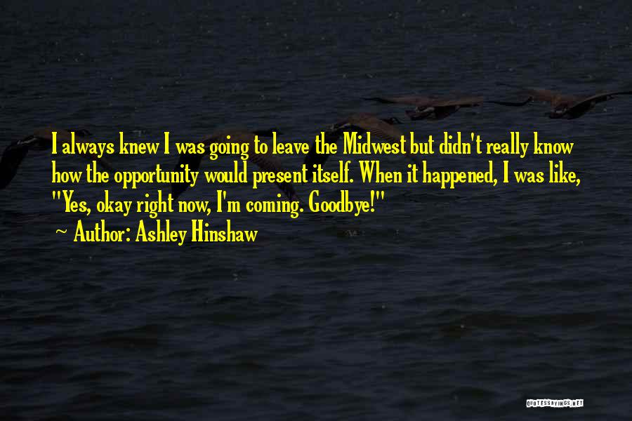 Ashley Hinshaw Quotes 350422