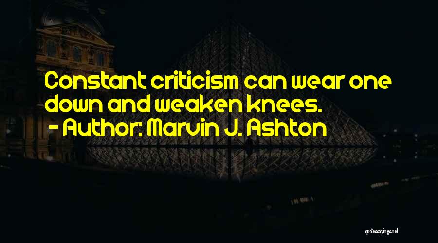 Ashton Quotes By Marvin J. Ashton