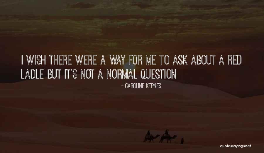 Ask Me A Question Quotes By Caroline Kepnes