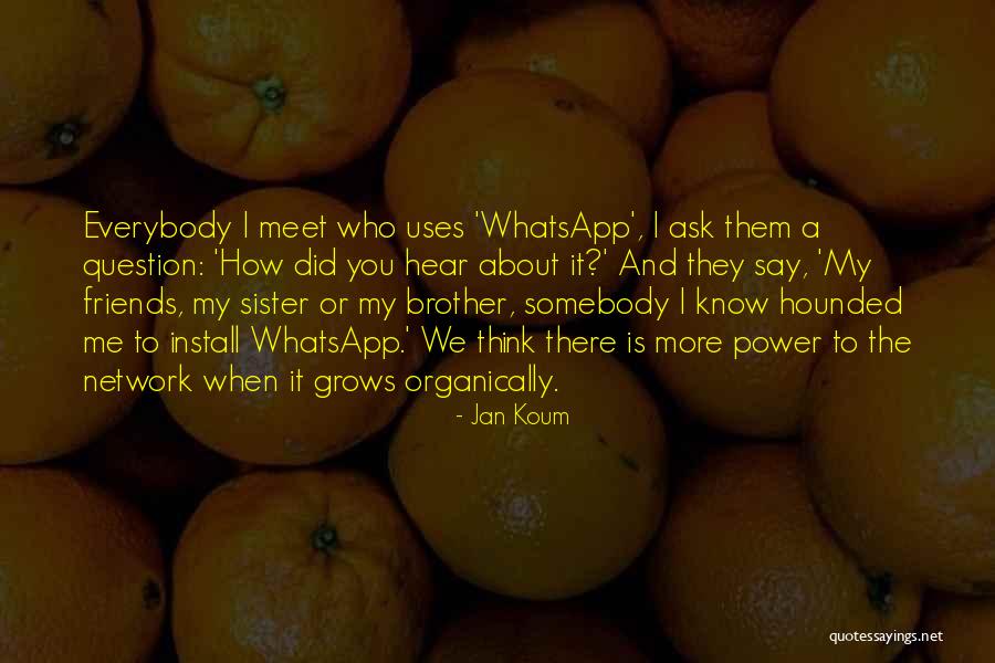 Ask Me A Question Quotes By Jan Koum