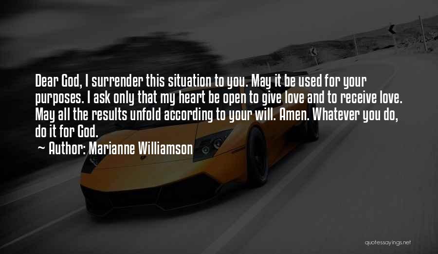 Ask Receive Quotes By Marianne Williamson