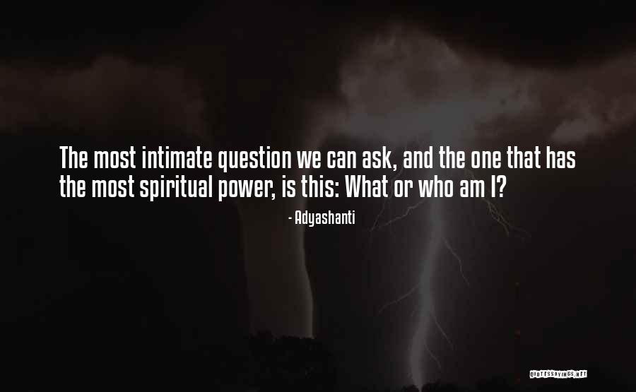 Ask The Question Quotes By Adyashanti