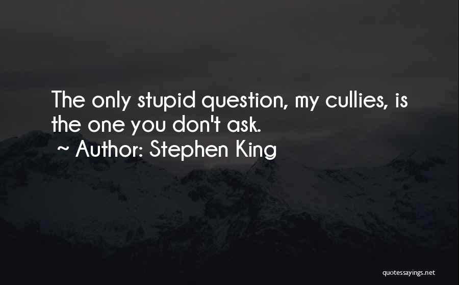 Ask The Question Quotes By Stephen King