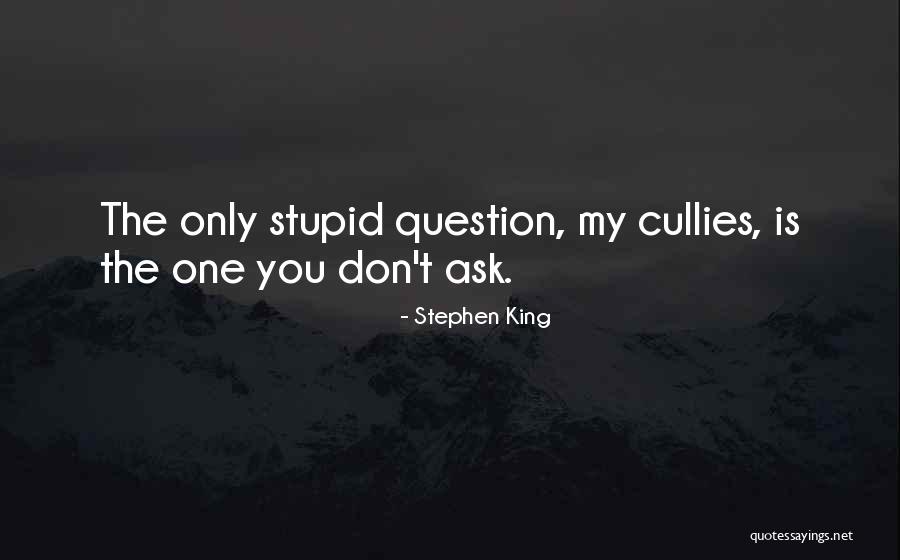 Ask The Question Quotes By Stephen King