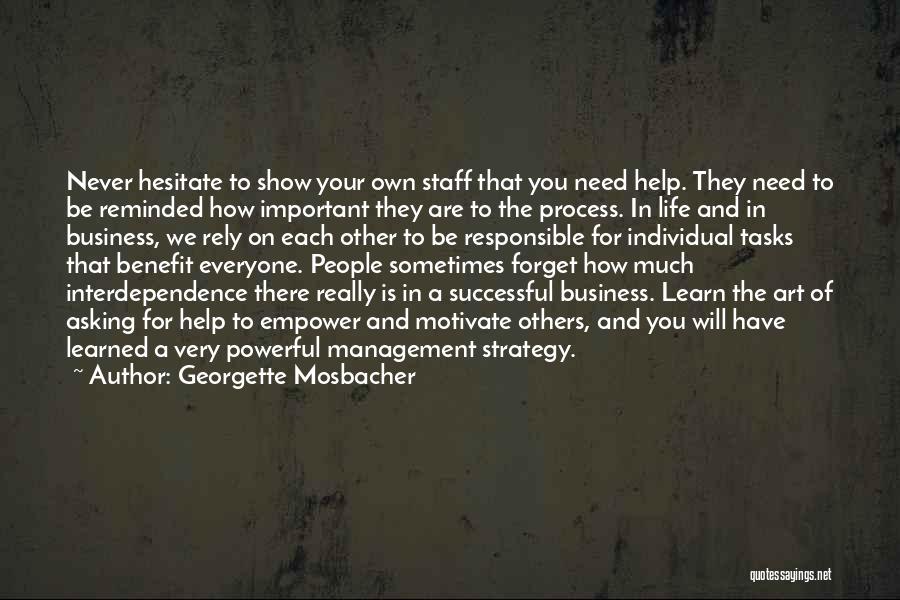 Asking For The Business Quotes By Georgette Mosbacher