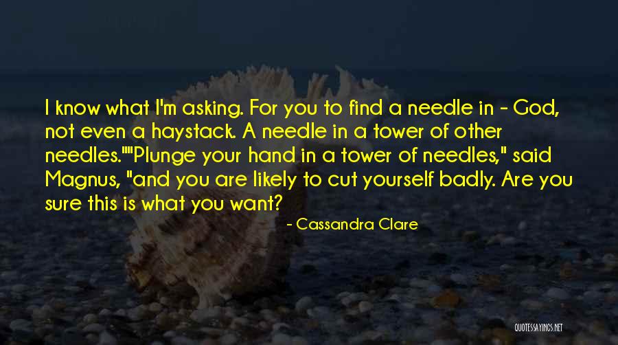 Asking For What You Want Quotes By Cassandra Clare