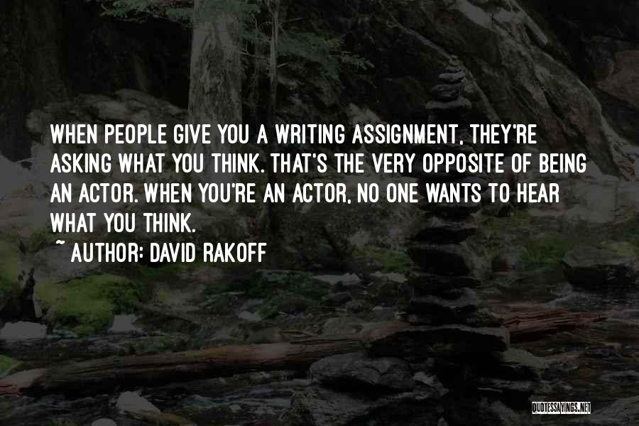 Asking Quotes By David Rakoff