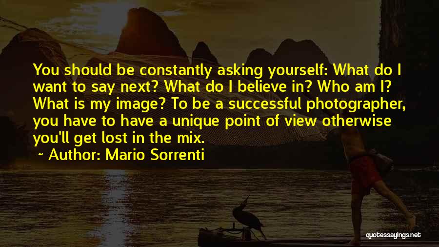 Asking Quotes By Mario Sorrenti