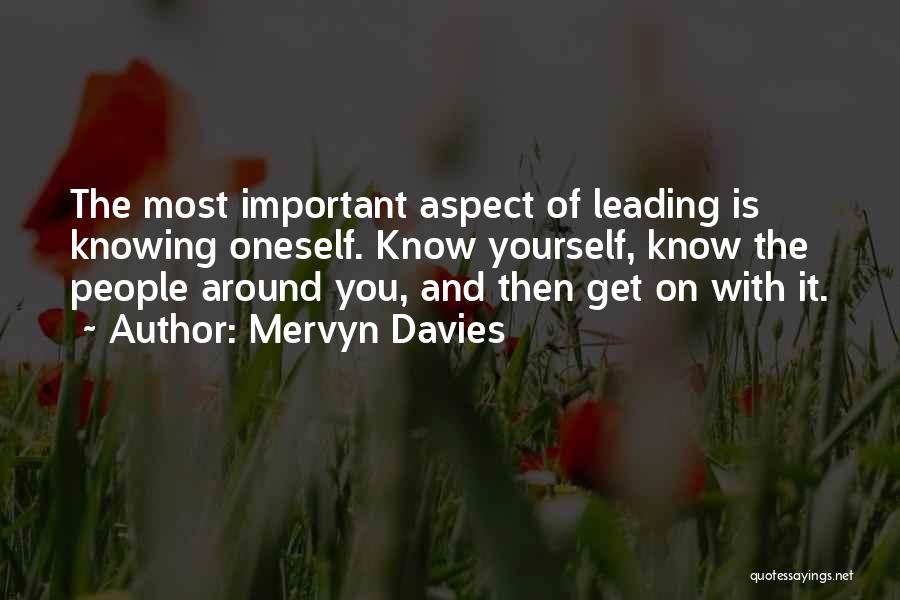 Aspect Quotes By Mervyn Davies