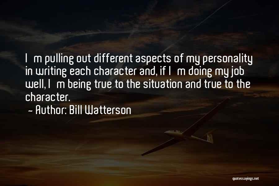 Aspects Of Personality Quotes By Bill Watterson