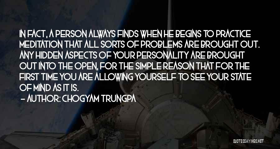 Aspects Of Personality Quotes By Chogyam Trungpa