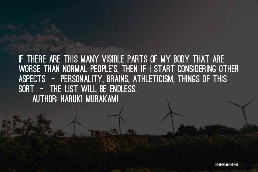Aspects Of Personality Quotes By Haruki Murakami