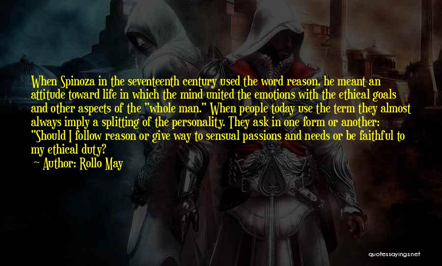 Aspects Of Personality Quotes By Rollo May