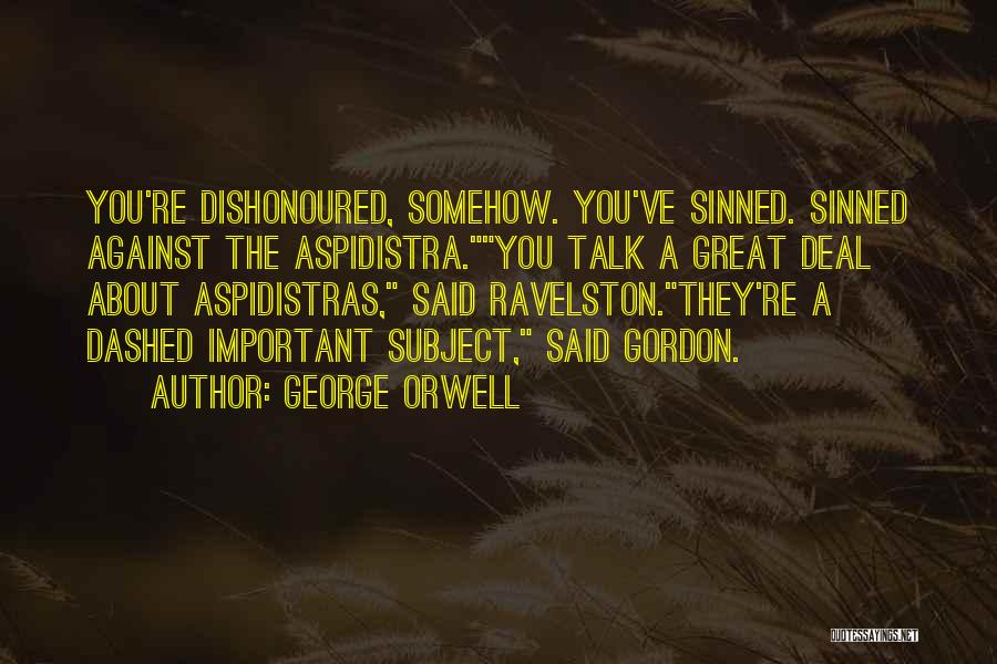 Aspidistra Quotes By George Orwell