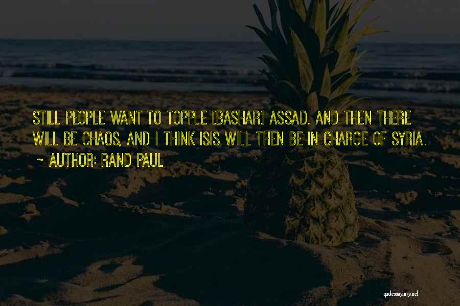 Assad Syria Quotes By Rand Paul