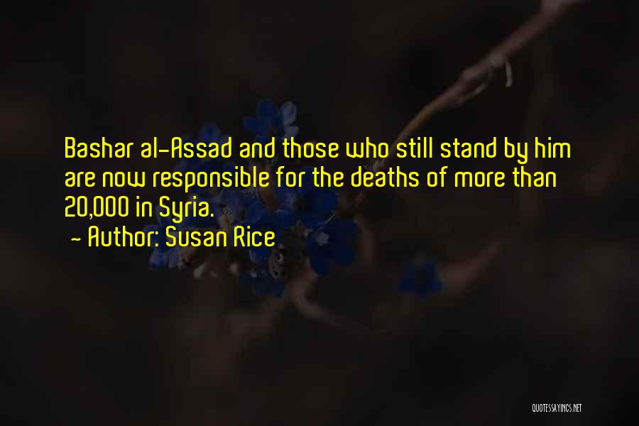 Assad Syria Quotes By Susan Rice