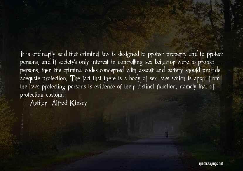 Assault And Battery Quotes By Alfred Kinsey