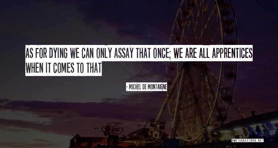 Assay Quotes By Michel De Montaigne Assay Quotes By Michel De Montaigne