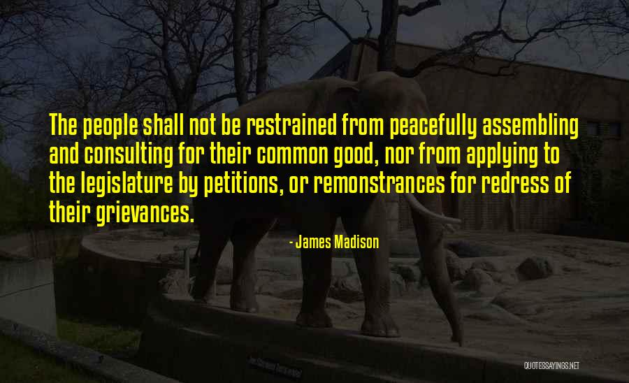 Assembling Quotes By James Madison