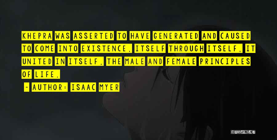 Asserted Quotes By Isaac Myer