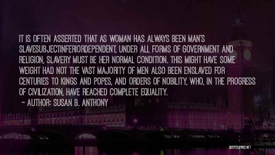 Asserted Quotes By Susan B. Anthony