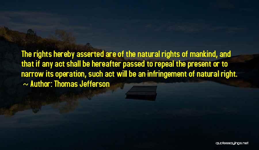 Asserted Quotes By Thomas Jefferson