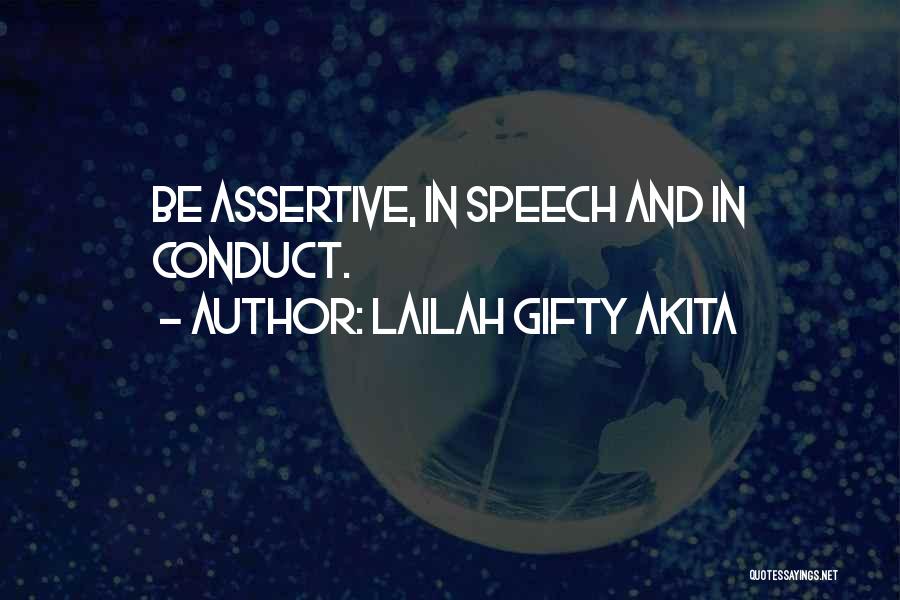 Assertive Behaviour Quotes By Lailah Gifty Akita