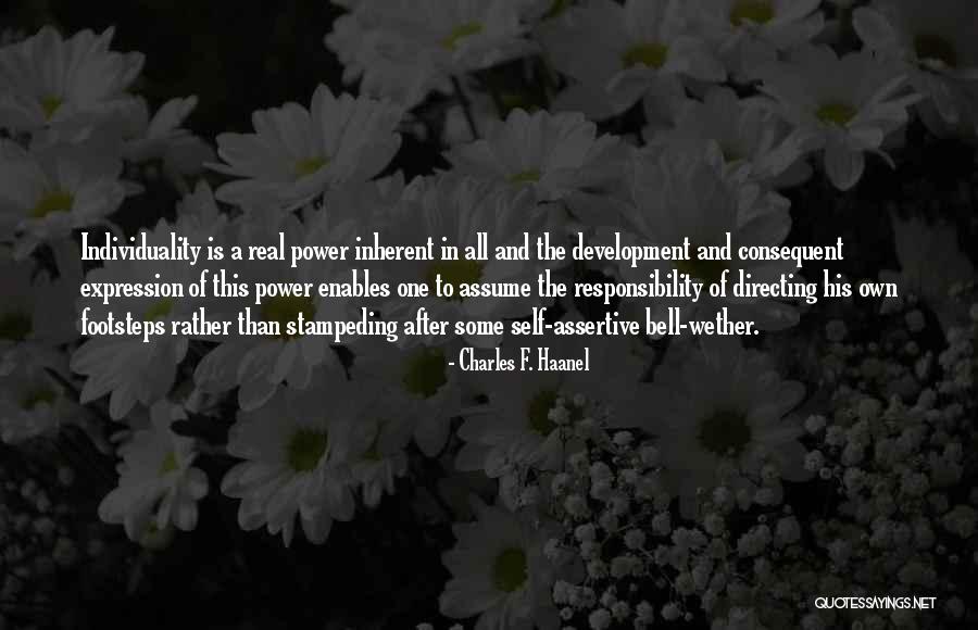 Assertive Quotes By Charles F. Haanel