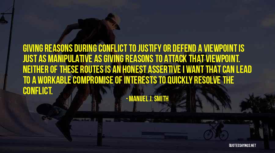 Assertive Quotes By Manuel J. Smith