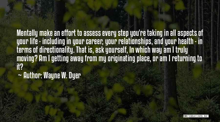 Assess Yourself Quotes By Wayne W. Dyer