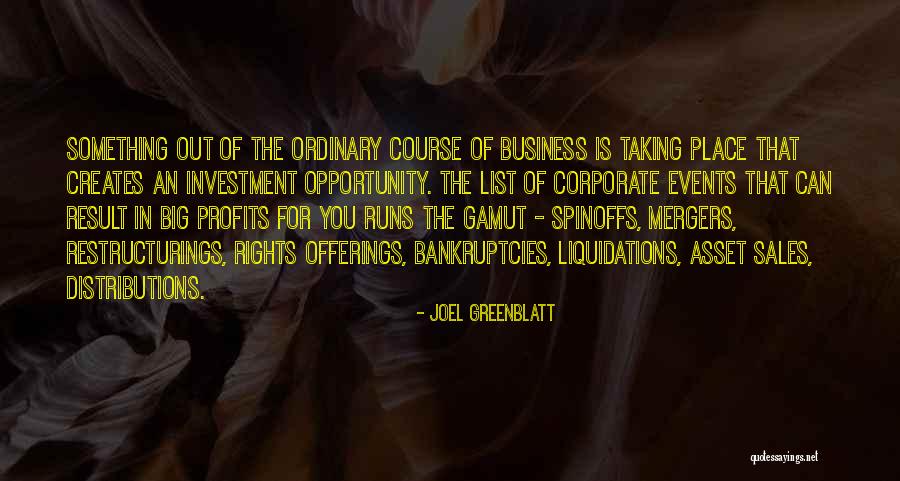 Asset Quotes By Joel Greenblatt