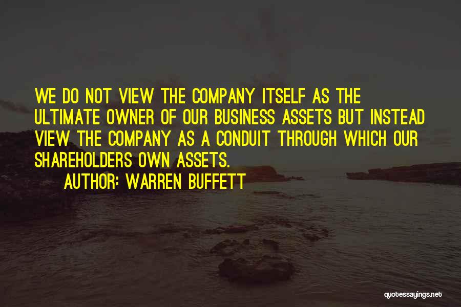 Assets In Business Quotes By Warren Buffett